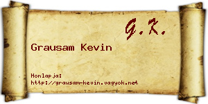 Grausam Kevin névjegykártya