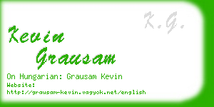 kevin grausam business card